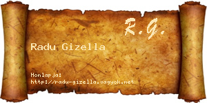 Radu Gizella névjegykártya